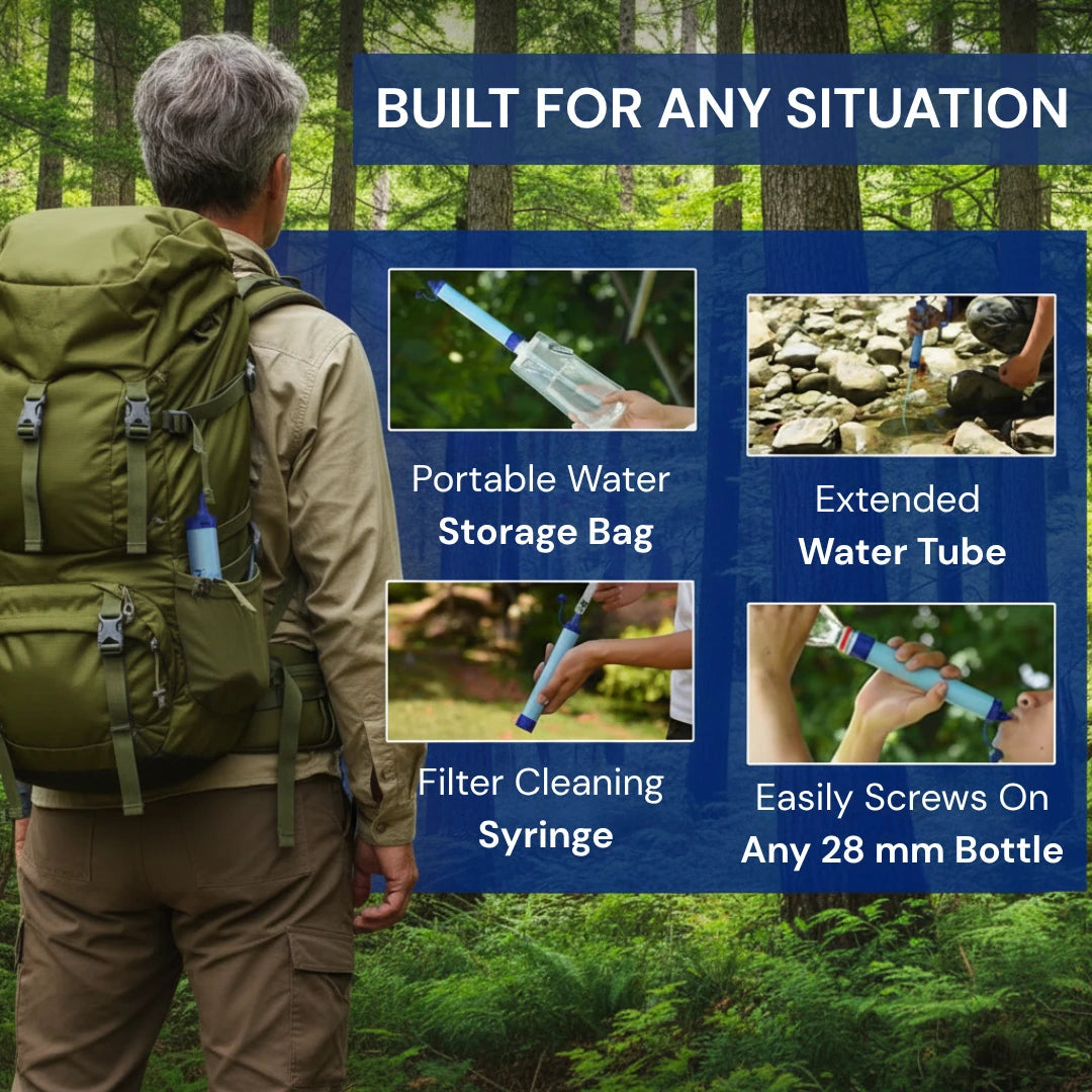Emergency Water Filter Straw